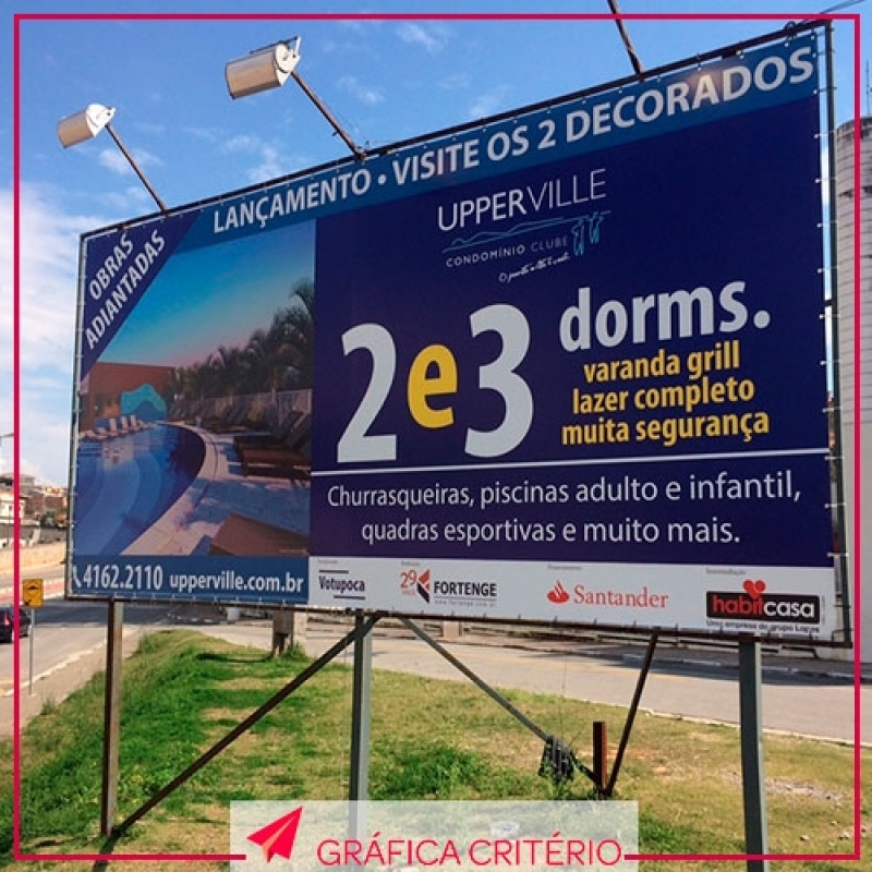 Banner Lona Front Light Vila Buarque - Banner em Lona