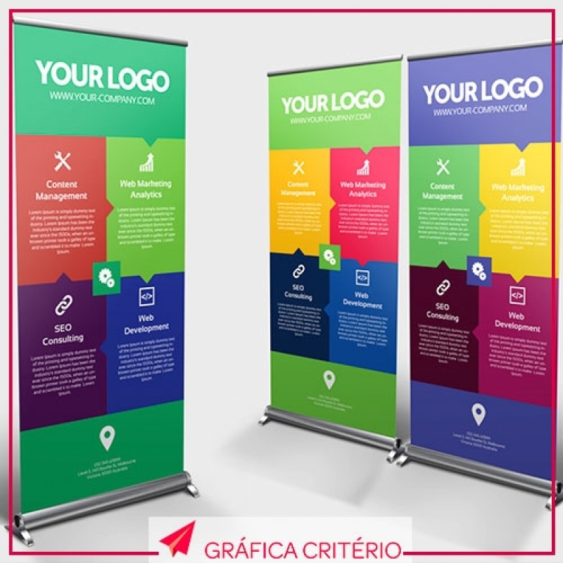 Banners Roll-up Jardim Edith - Banner em Tecido