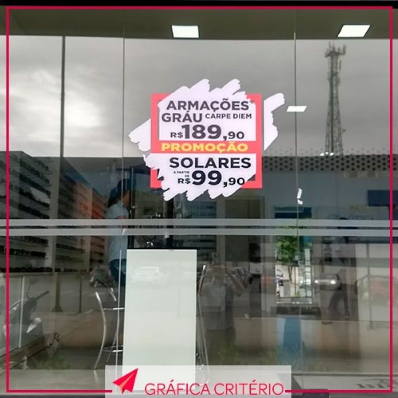 Comunicação de Vitrines Preço Sé - Comunicação Visual em Balcão Pvd