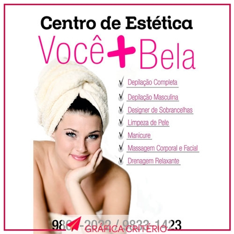 Gráfica para Banner para Estética Vila Suzana - Banner Lona Front Light