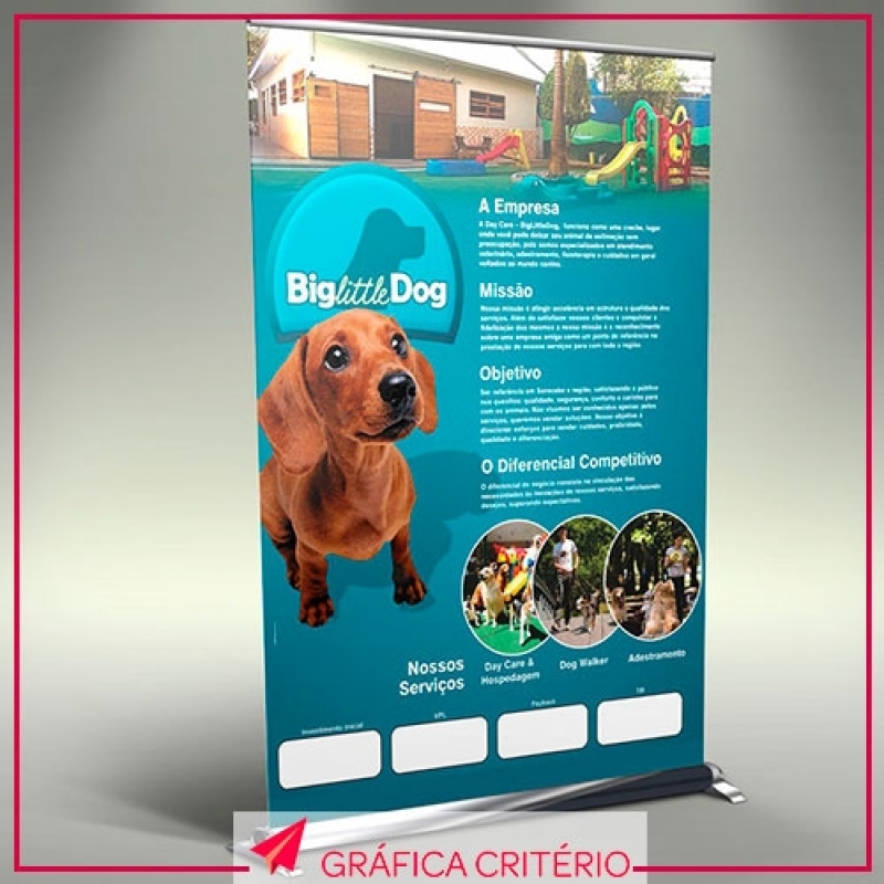 Gráfica para Fazer Banner em Lona Jardim Paulistano - Banner Roll-up