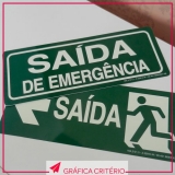 como imprimir placas para sinalização Brás