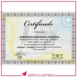 serviço de impressão de certificados Jardim América